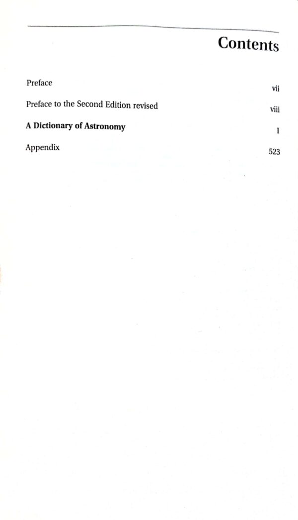 Oxford Dictionary Of Astronomy