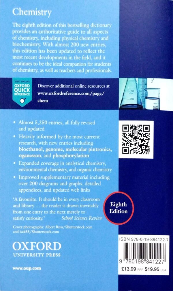 Oxford Dictionary Of Chemistry 8ed