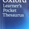 Oxford Learners Pocket Thesaurus