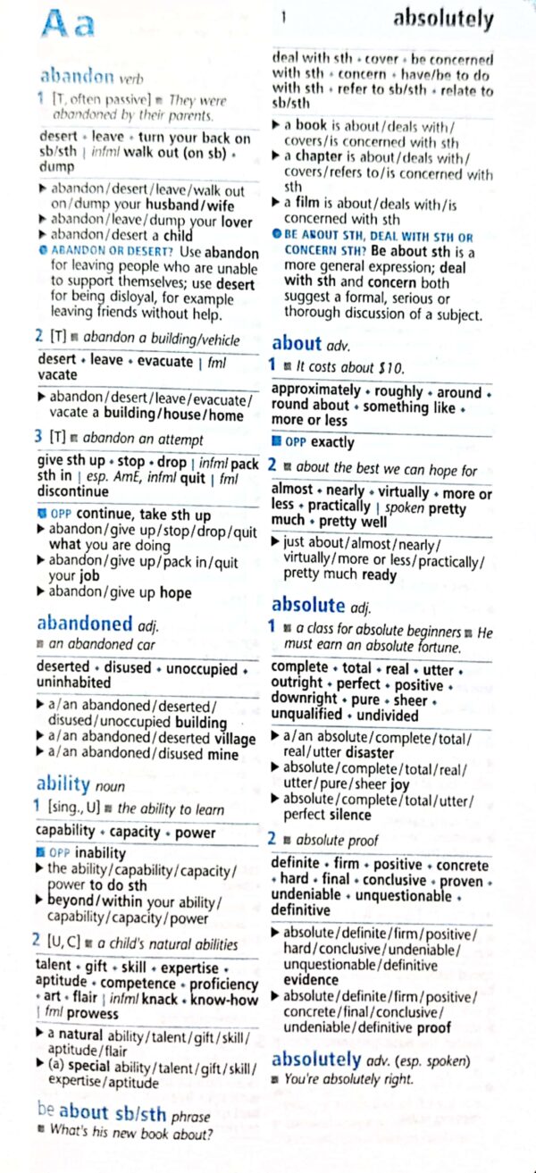 Oxford Learners Pocket Thesaurus