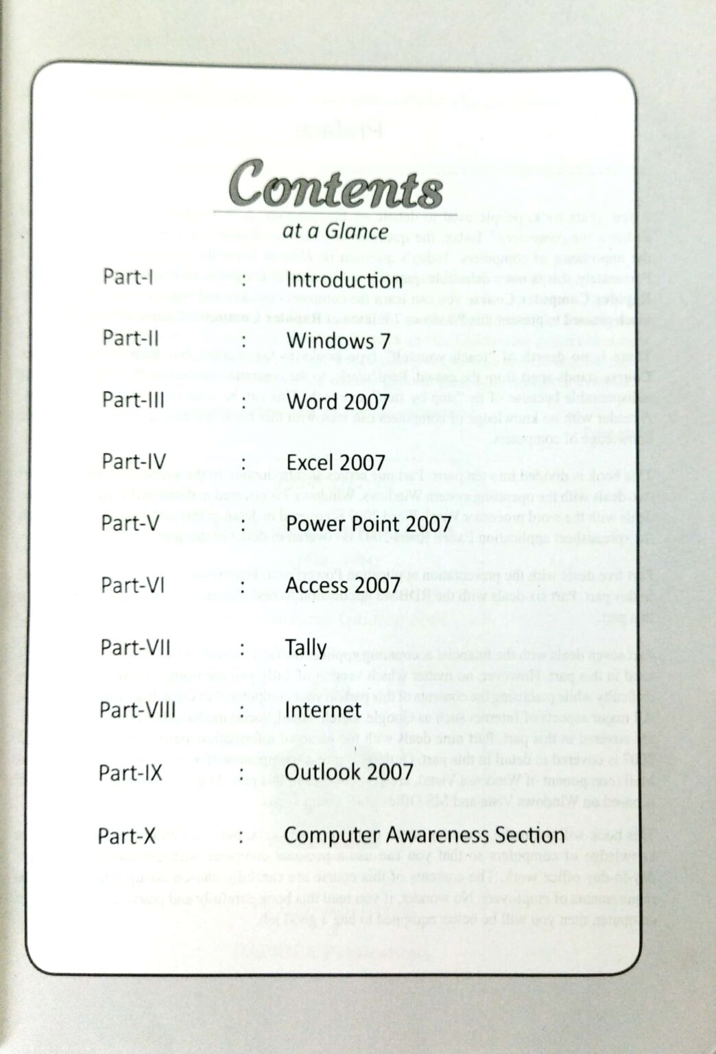 Rapidex Computer Course Windows Windows 7 and MS Office 2007 Edition ...
