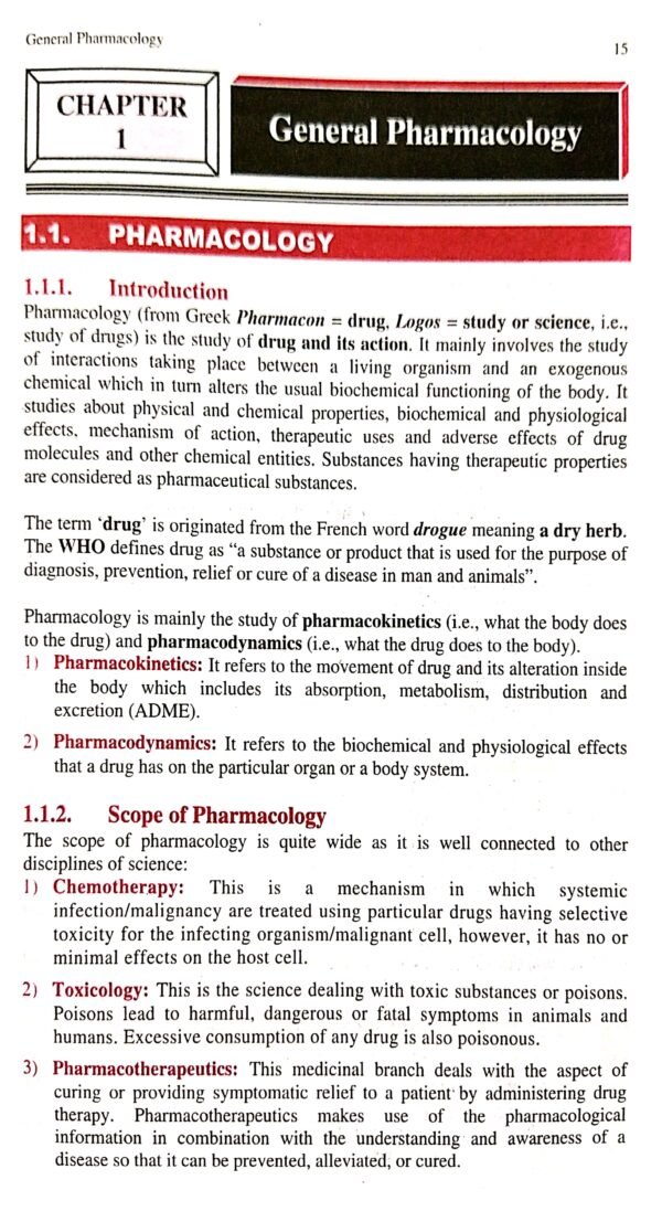 1 Pci D. Pharm Pharmacology 2nd Yr 2ed