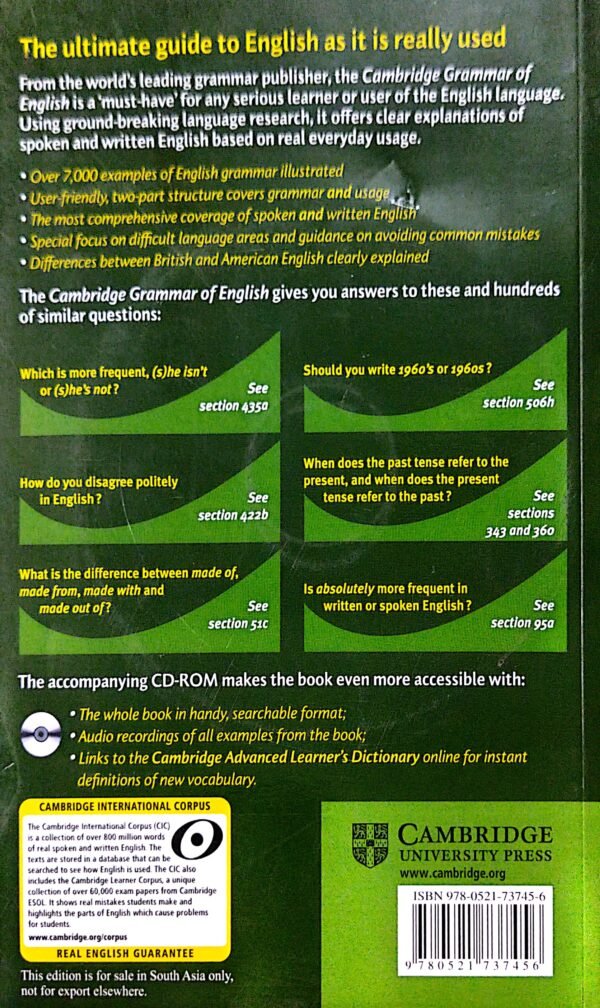Cambridge Grammar of English (CD ROM)