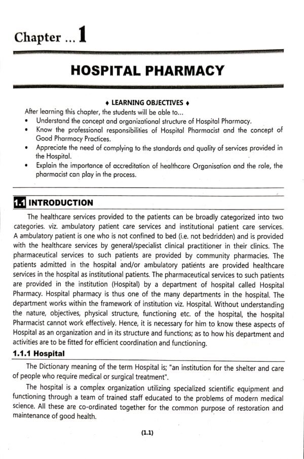Hospital And Clinical Pharmacy 2nd Yr Diploma In Pharmacy