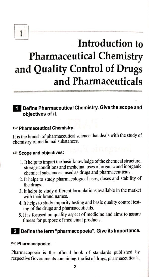 Pharmaceutical Chemistry For 1st Yr Diploma In Pharmacy 4ed