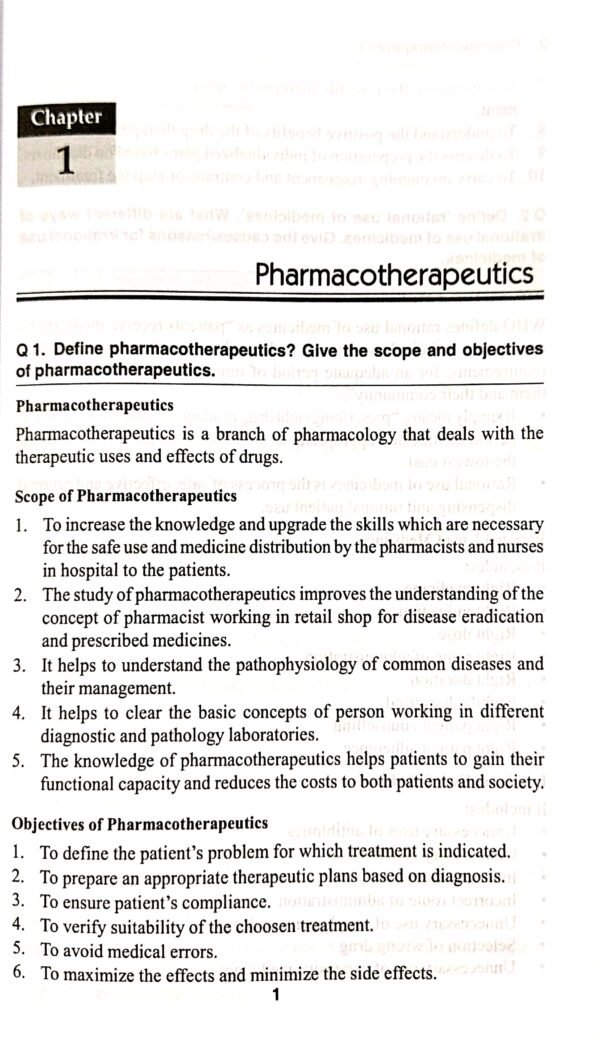 Pharmacotherapeutics For 2nd Yr Diploma In Pharmacy