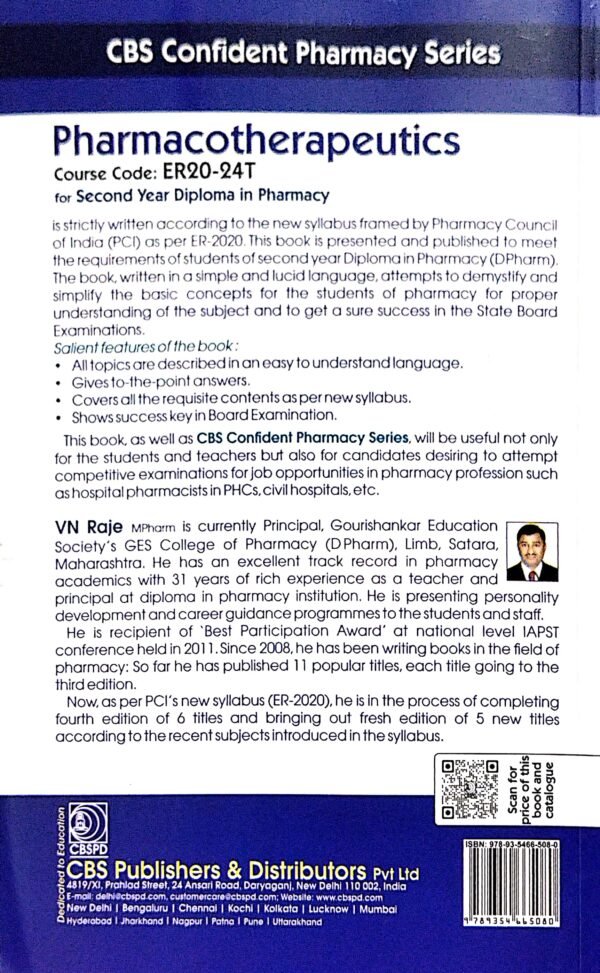 Pharmacotherapeutics For 2nd Yr Diploma In Pharmacy