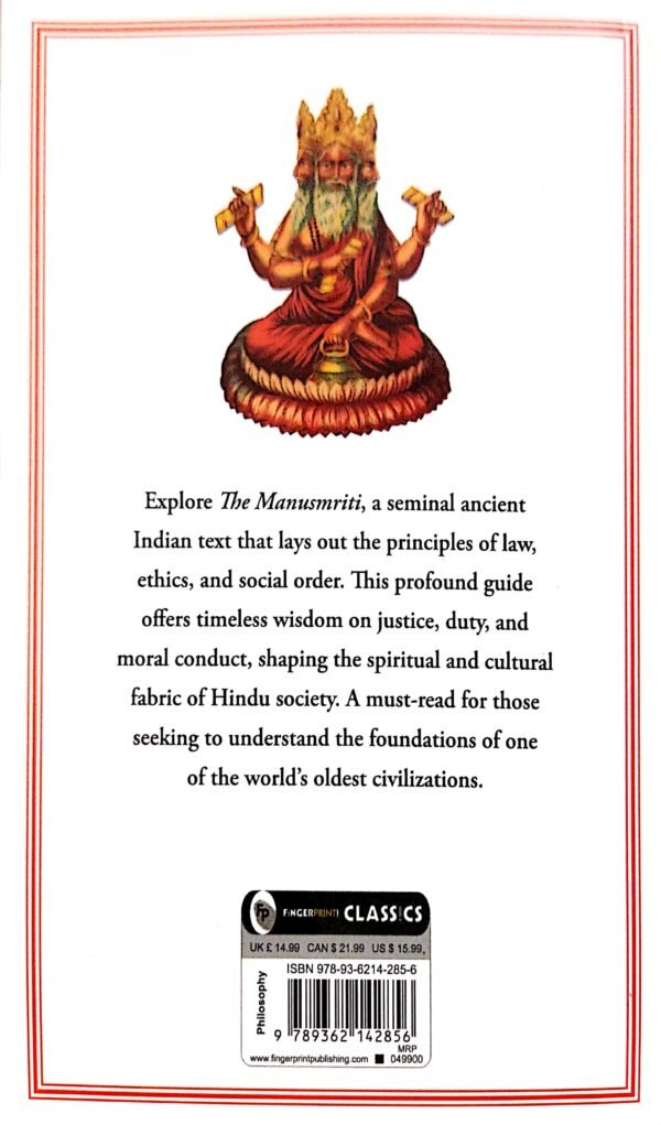 The Manusmriti : The Laws Of manu