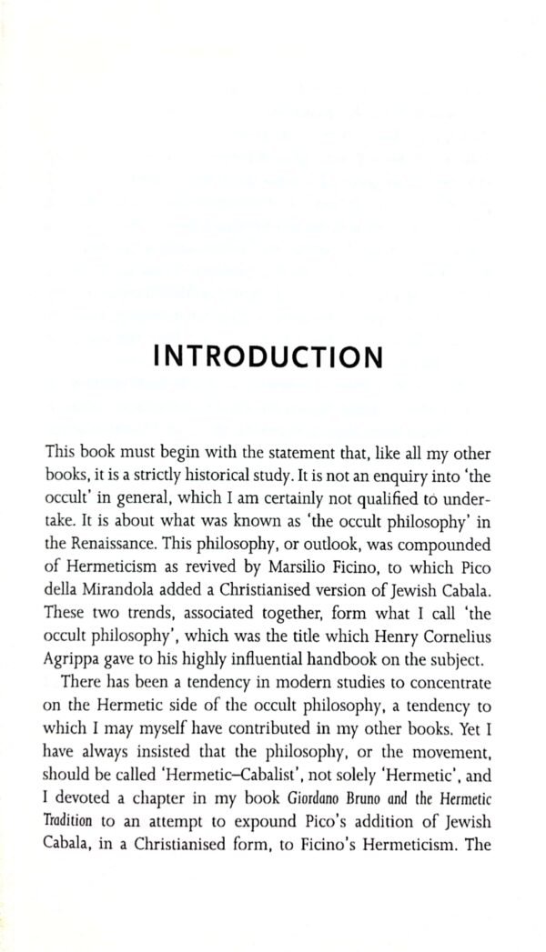 The Occult Philosophy in the Elizabethan Age