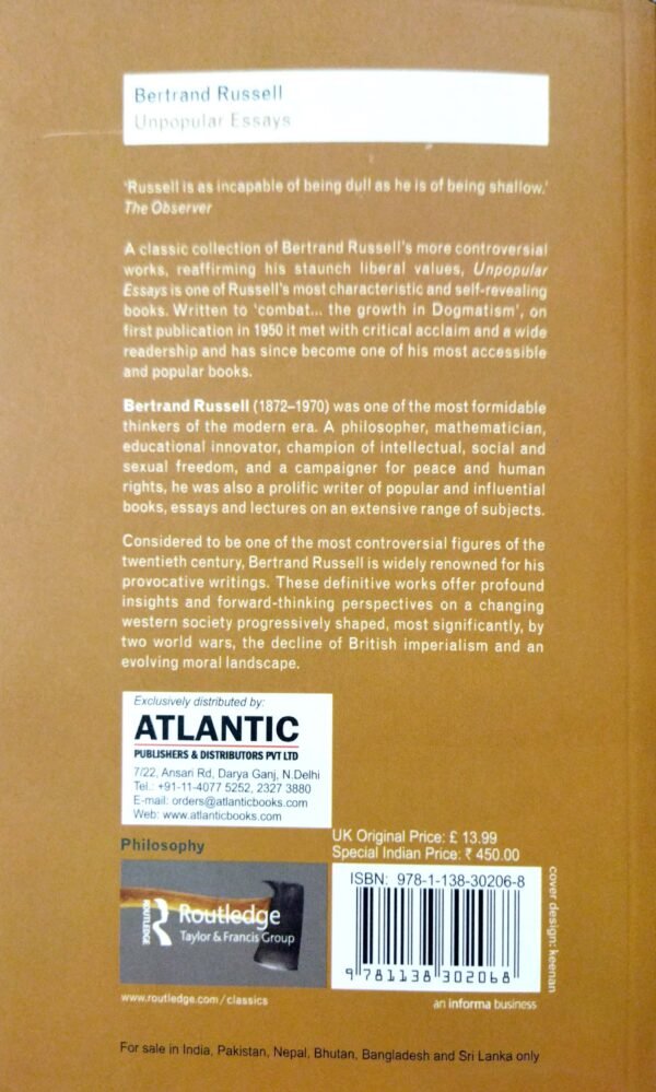 Unpopular Essays3 Unpopular Essays