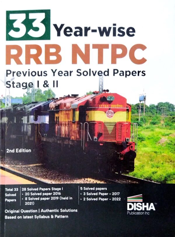 33 Year-wISE RRB Ntpc Previous Year Solved Papers Stage I & II