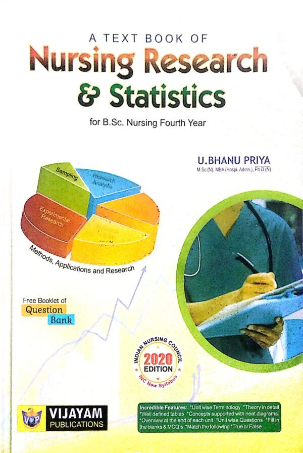 A Text Book Of Nursing Research & Statistics for B.Sc. Nursing 4th Yr