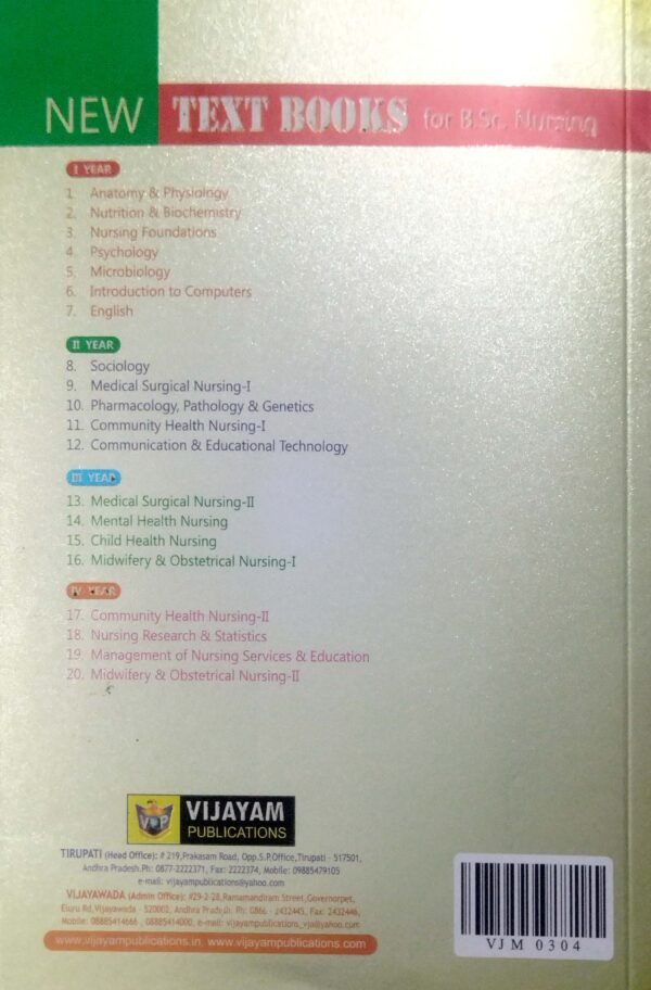 A Text Book Of Nursing Research & Statistics for B.Sc. Nursing 4th Yr