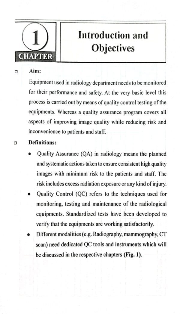 An Introduction To Quality Assurance In Radiology