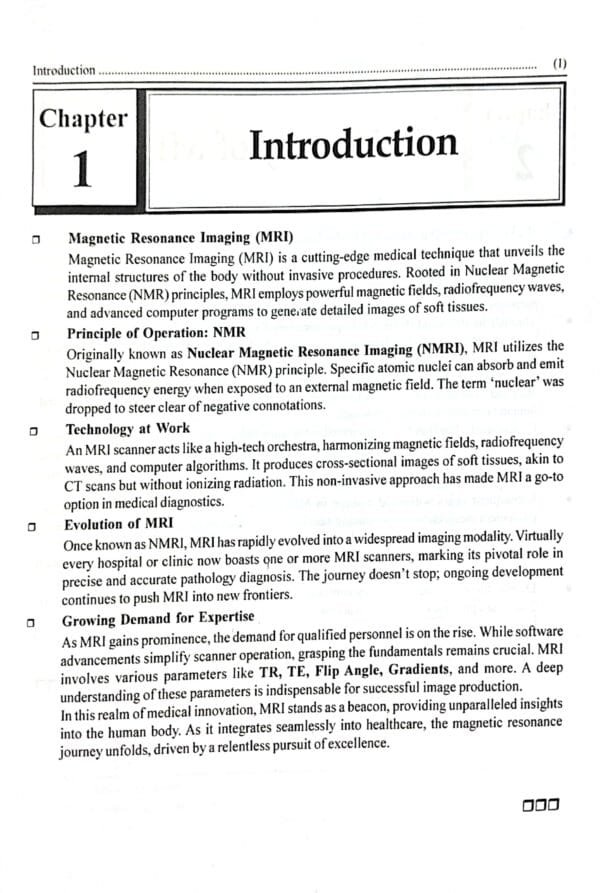 Magnetic Resonance Imaging
