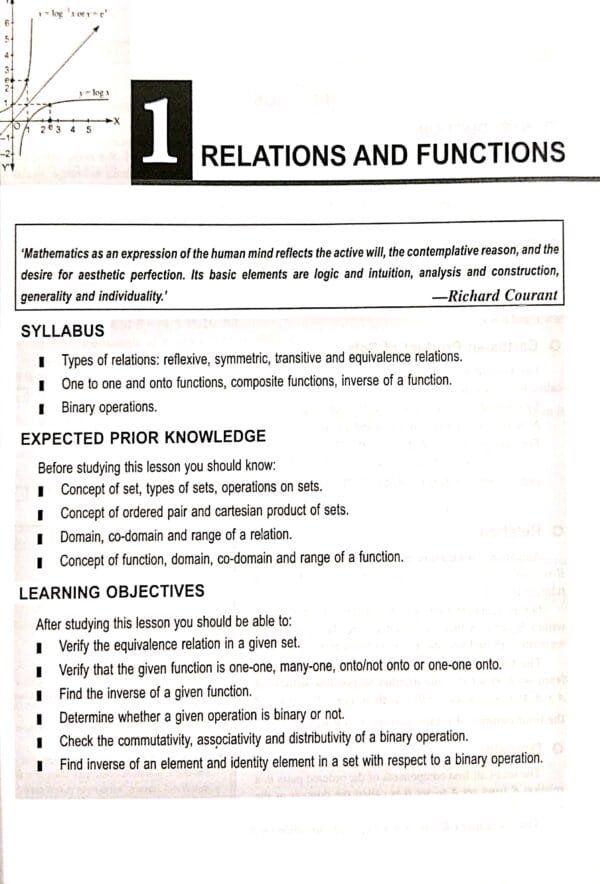 Mathematics Class-XII Chse Odisha