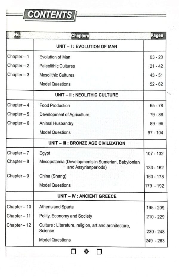 Social Formation And Cultural Pattern Of Ancient World Sem-I Core-II Nep