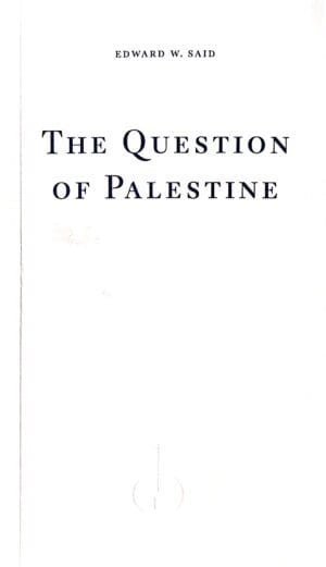 The Question of Palestine