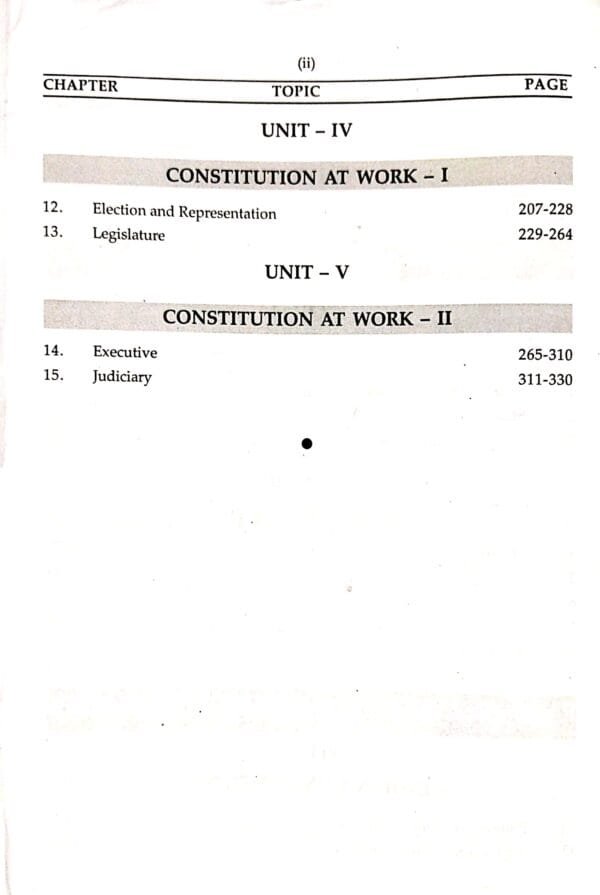 +2 Foundation Of Politics And Government Paper-I Class-XI