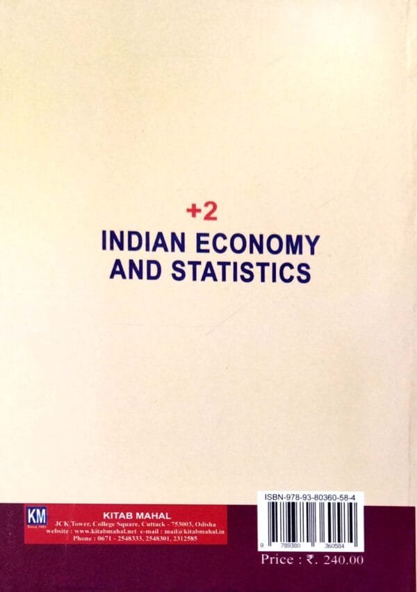 +2 Indian Economy and Statistics Paper-I for Class XI