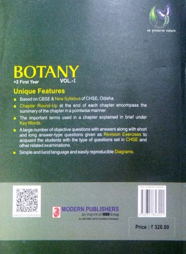Moderns Abc Of +2 Botany Class-XI Vol-1 +2 First Year3 Moderns Abc Of +2 Botany Class-XI Vol-1 +2 First Year
