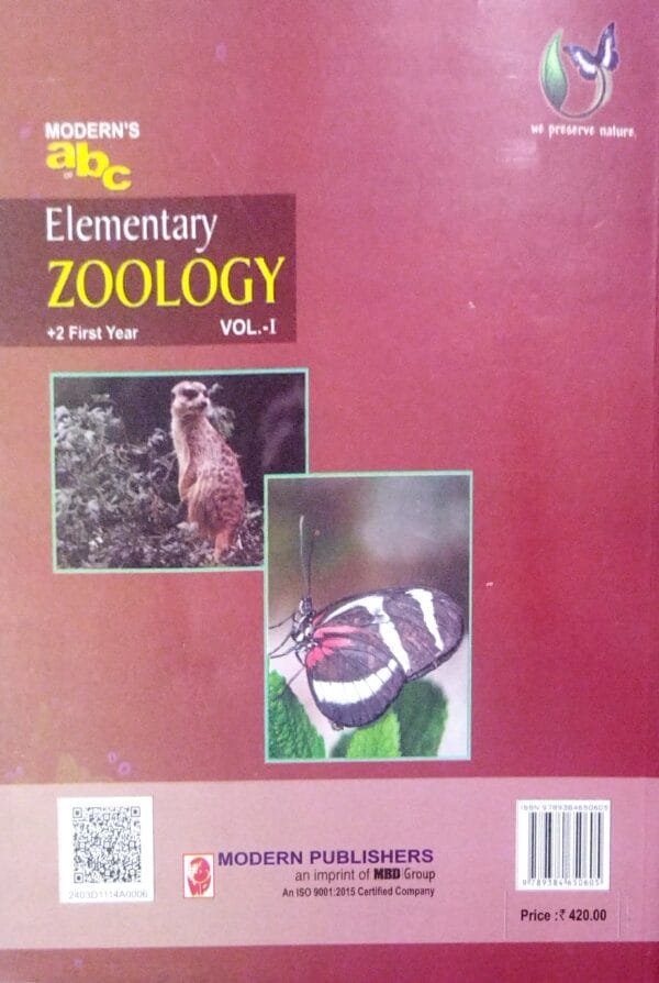Moderns abc Of Elementary Zoology Vol-I +2 First Year Class-XI3 Moderns abc Of Elementary Zoology Vol-I +2 First Year Class-XI