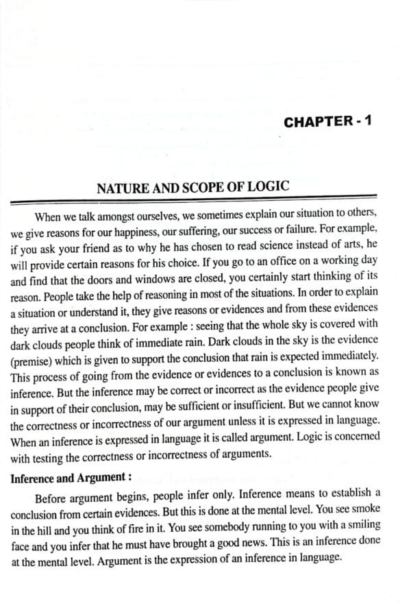Plus Two Logic-I Paper-I