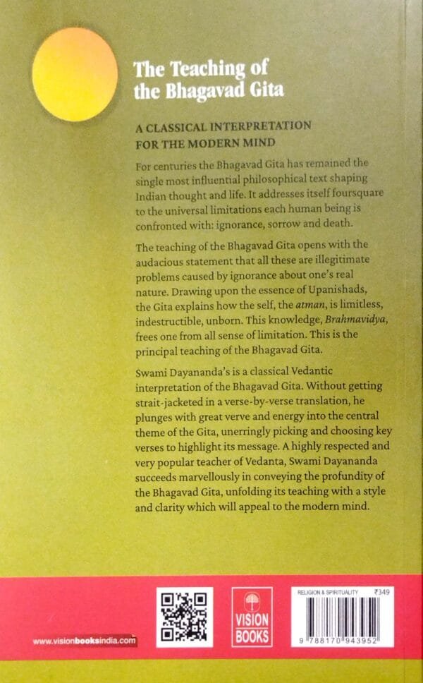 The Teaching of the Bhagavad Gita