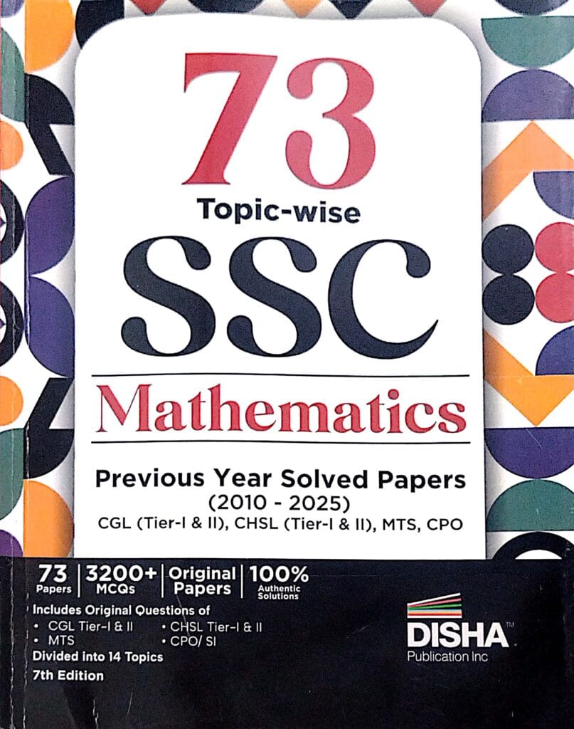 73 Topic-Wise Ssc Mathematics Previous Year 7ed - A.K. Mishra Agencies ...