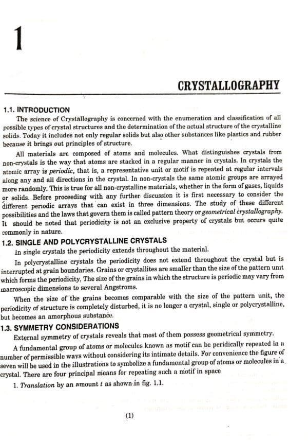 Fundamentals Of Solid State Physics