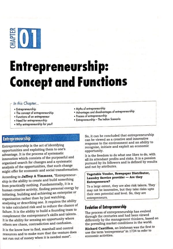 All in One Enterpreneurship Class 11 2026