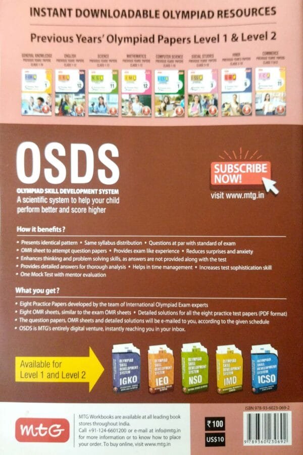 Mtg  Ieo English Olympiad Work Book Class-10 2025-26