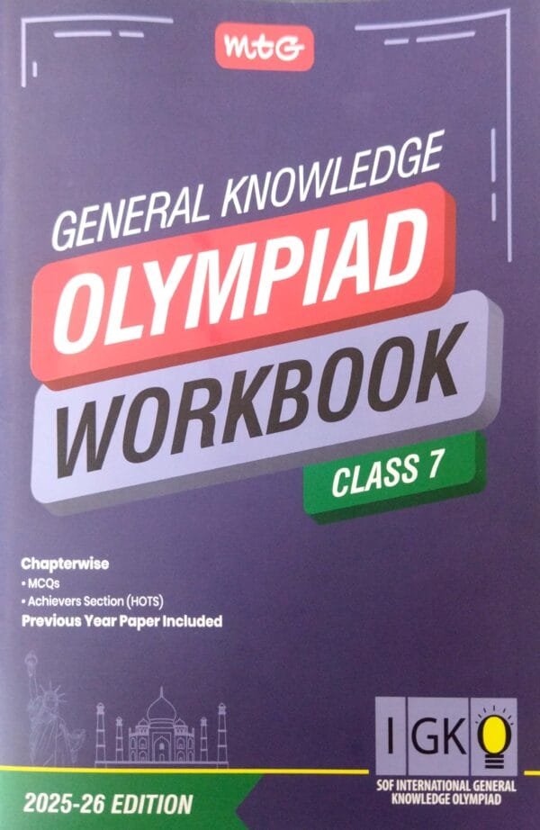 Mtg  Igko General Knowledge Olympiad Work Book Class-7 2025-26