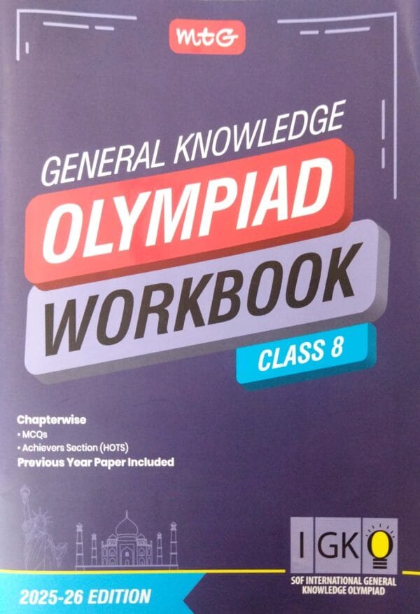 Mtg  Igko General Knowledge Olympiad Work Book Class-8 2025-26