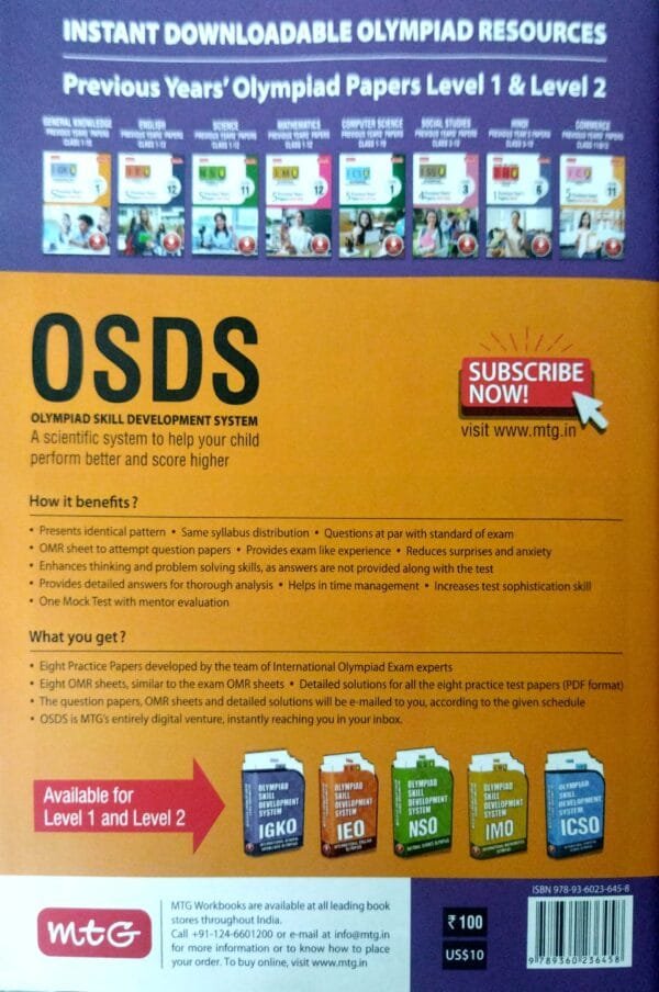 Mtg  Iho Hindi Olympiad Work Book Class-3 2025-26