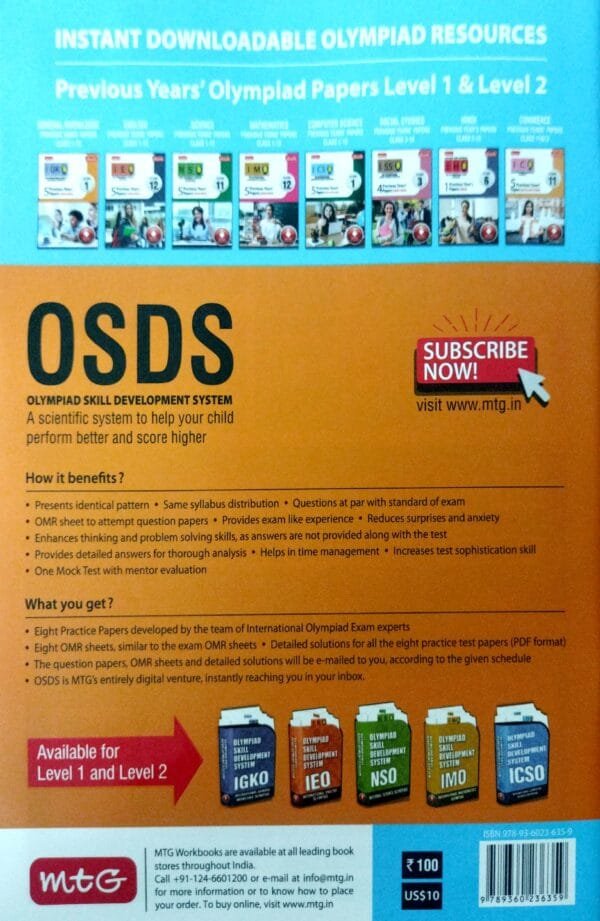 Mtg  Iho Hindi Olympiad Work Book Class-8 2025-26