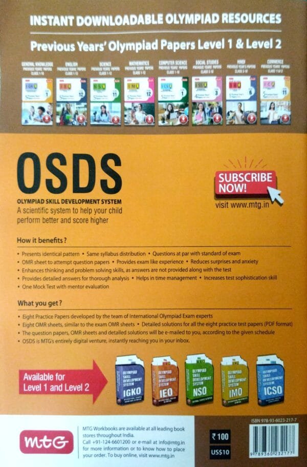 Mtg  Iho Hindi Olympiad Work Book Class-9 2025-26