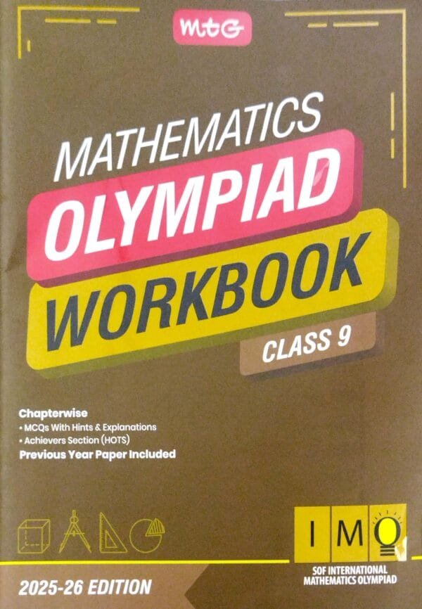 Mtg  Imo Mathematics Olympiad Work Book Class-9 2025-26