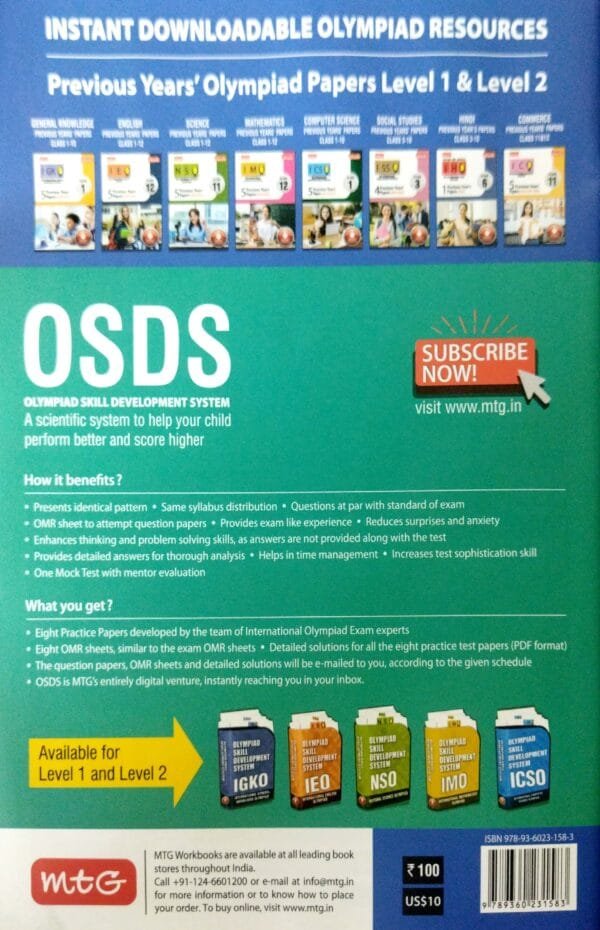 Mtg  Isso Social Studies  Olympiad Work Book Class-6 2025-26