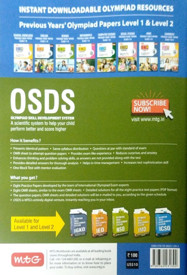 Mtg Nso Science Olympiad Work Book Class-6 2025-26