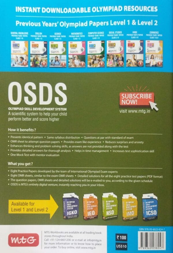 Mtg  Nso Science Olympiad Work Book Class-8 2025-26