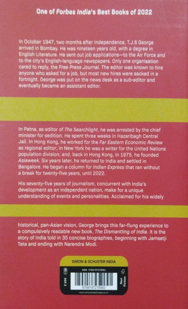 The Dismantling Of India