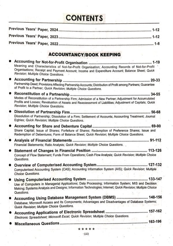 Cuet-Ug Accountancy Book Keeping Section-II Domain Specific Subject Book-102 Cuet-Ug Accountancy Book Keeping Section-II Domain Specific Subject Book-10