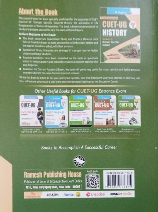 Cuet-Ug History Section-II Domain Specific Subject Book-133 Cuet-Ug History Section-II Domain Specific Subject Book-13