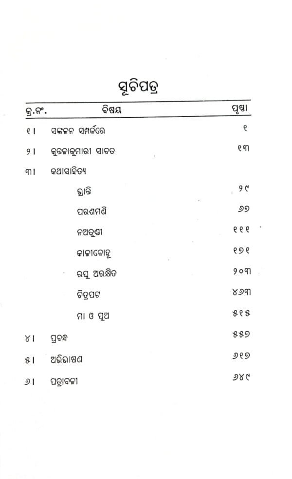 Kuntalakumari Granthavali Gadyasahitya