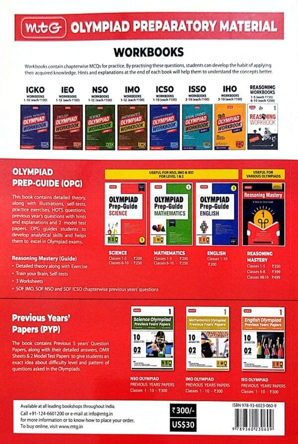 Mtg  Mathematics Olympiad Previous Years Papers Class-4 Imo