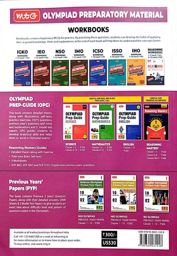 Mtg  Mathematics Olympiad Previous Years Papers Class-7 Imo