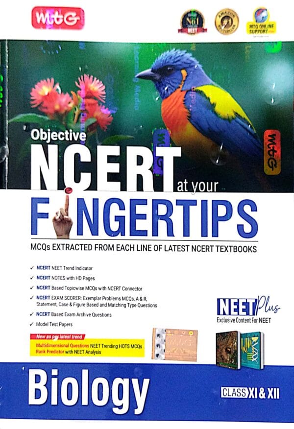 Mtg  Objective Ncert At Your Fingertips Biology Class-XI & XII