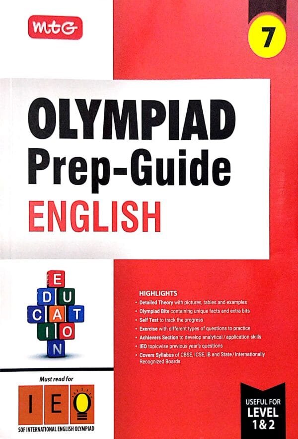 Mtg  Olympiad Prep-Guide English Class-7 Level-1 & 2