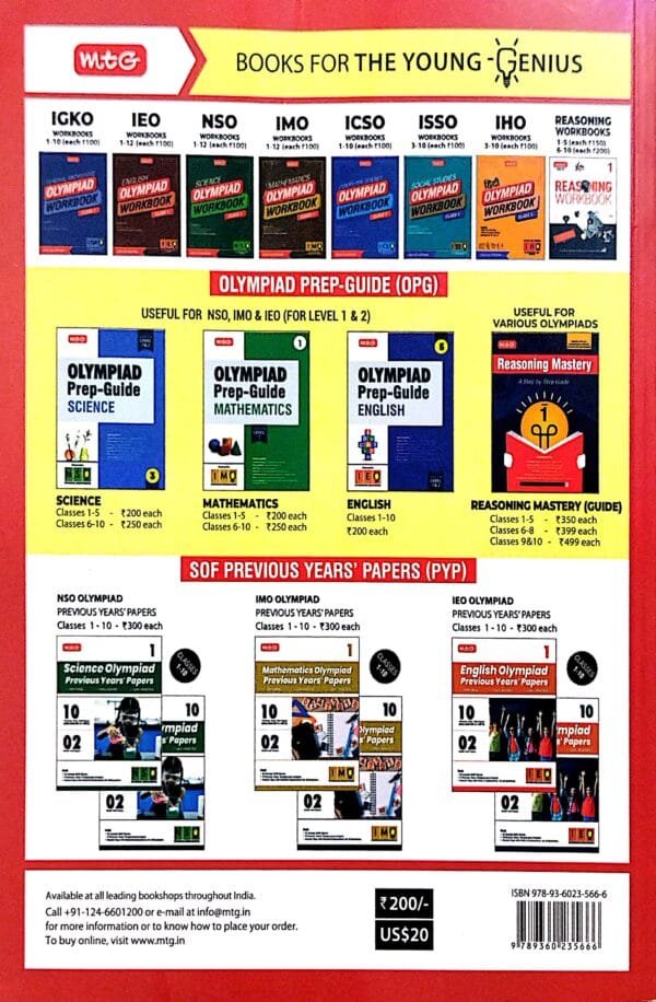 Mtg  Olympiad Prep-Guide English Class-7 Level-1 & 2